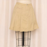 Vintage Burberry Pleated Tan Skirt