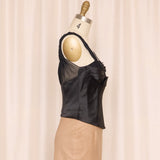Prada Black Silk Corset Top