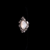 Sterling Silver Art Nouveau Mother of Pearl Ring