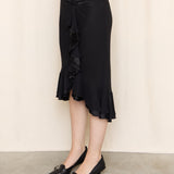 Allison Taylor Silk Ruffle Skirt