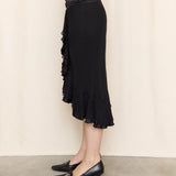 Allison Taylor Silk Ruffle Skirt