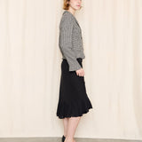 Armani Collezioni Black and White Tweed Evening Jacket