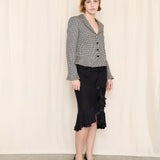 Allison Taylor Silk Ruffle Skirt