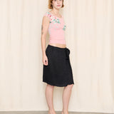 Prada Vintage Black Wrap Skirt