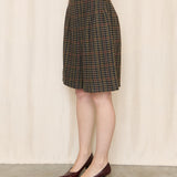 Vintage Plaid Wool Shorts