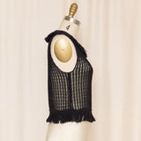 Yves Saint Laurent Woven Fringe Top