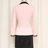 Dolce& Gabbana Vintage Pink Blazer with Black Trim