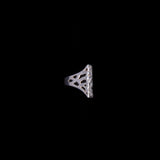 Sterling Silver Openwork Chunky Ring