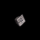 Sterling Silver Openwork Chunky Ring