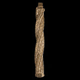 Vintage Gold Tone Braided Serpentine Link Bracelet