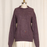 Vintage Sweater with "Climbers" Embroidery