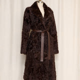 Adrienne Landau Lambskin Coat