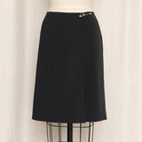 Prada Vintage Black Wrap Skirt