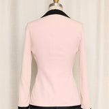 Dolce& Gabbana Vintage Pink Blazer with Black Trim