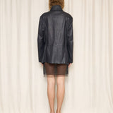 Giorgio Armani Textured Leather Jacket
