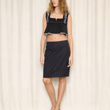 Miu Miu 2019 Crystal Embellishments Crop Top