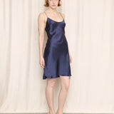 Victoria’s Secret Navy Silk Slip Dress