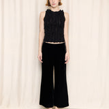 JPG Velvet Wide Leg Capri