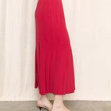 Gianfranco Ferre Vintage Red Pleated Skirt
