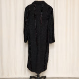 Long Vintage Curly Fur Coat