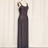 Vintage Purple Beaded Gown