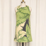 Pierre le Snob Printed Green Shift Dress