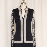 Christian Lacroix Cardigan with Floral Sleeves