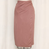 MaxMara Mauve Front Tie Skirt