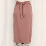 MaxMara Mauve Front Tie Skirt