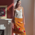 orange-floral-skirt — silent modeled video
