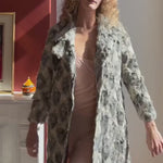 Vintage Grey Fur Coat — silent close-up video