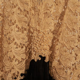 Vintage Lace and Velvet Dress