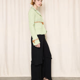Ermano Scervino Light Green Ruffled Jacket