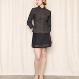D&G Black Sheer Mini Skirt