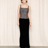 JPG Velvet Long Skirt