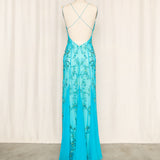Scala Blue Beaded Dress