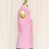 Versace Jeans Couture Pink Sleeveless Shirt
