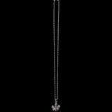 Sterling Silver Necklace with Hibiscus Pendant