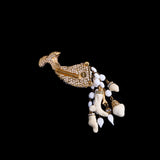 Kalinger Gold Tone Fishtail Brooch