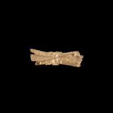 YSL Gold Tone Vintage Bow Brooch