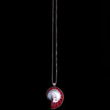 Sterling Silver Red Spiral Shell Pendant Necklace