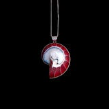 Sterling Silver Red Spiral Shell Pendant Necklace