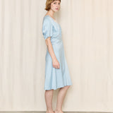 Vintage Blue Lace Trim Dress