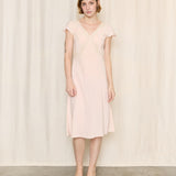 Vintage Pink Lace Trim Dress