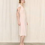 Vintage Pink Lace Trim Dress