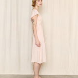 Vintage Pink Lace Trim Dress