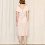 Vintage Pink Lace Trim Dress