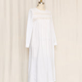 Vintage White Cotton Lace Prairie Dress
