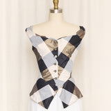 Vivienne Westwood Anglomania Checkered Top with Shawl
