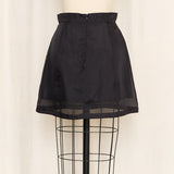 D&G Black Sheer Mini Skirt